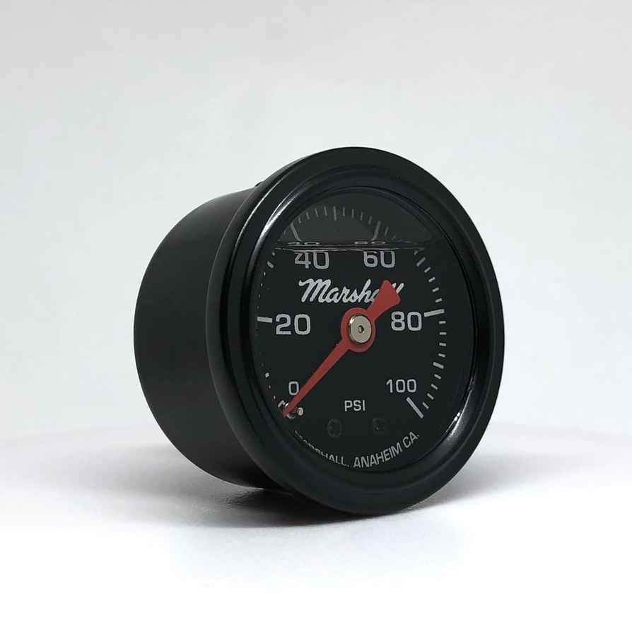 Marshall Instruments LBB00100 Fuel Pressure Gauge - Black